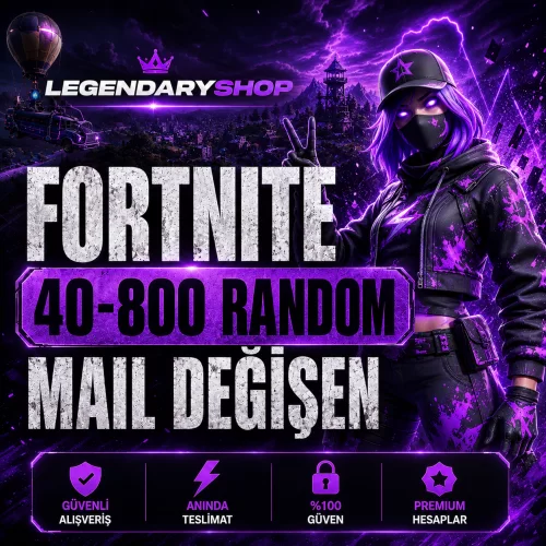  ⭐ 40-850 SKİN FORTNİTE MAİL DEĞİŞEN HESAP⭐